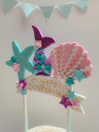 Mermaid Tail Cake Topper