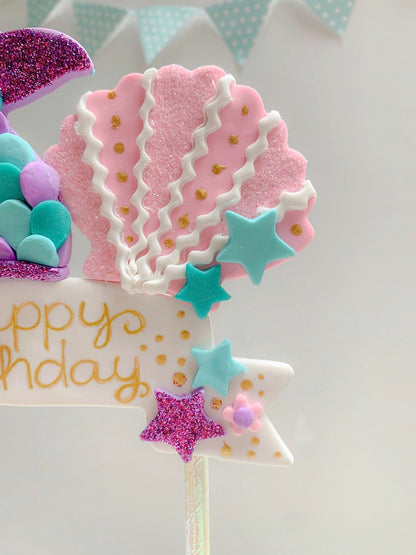Mermaid Tail Cake Topper