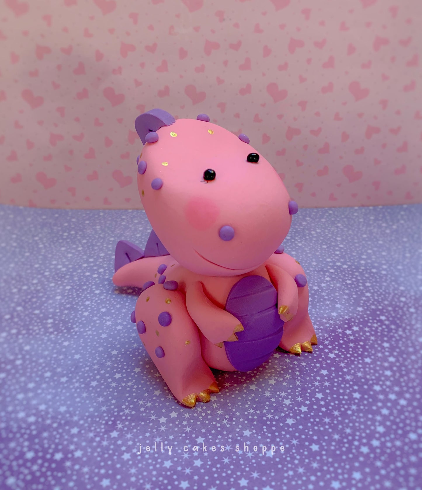 Pink Dinosaur Cake Topper