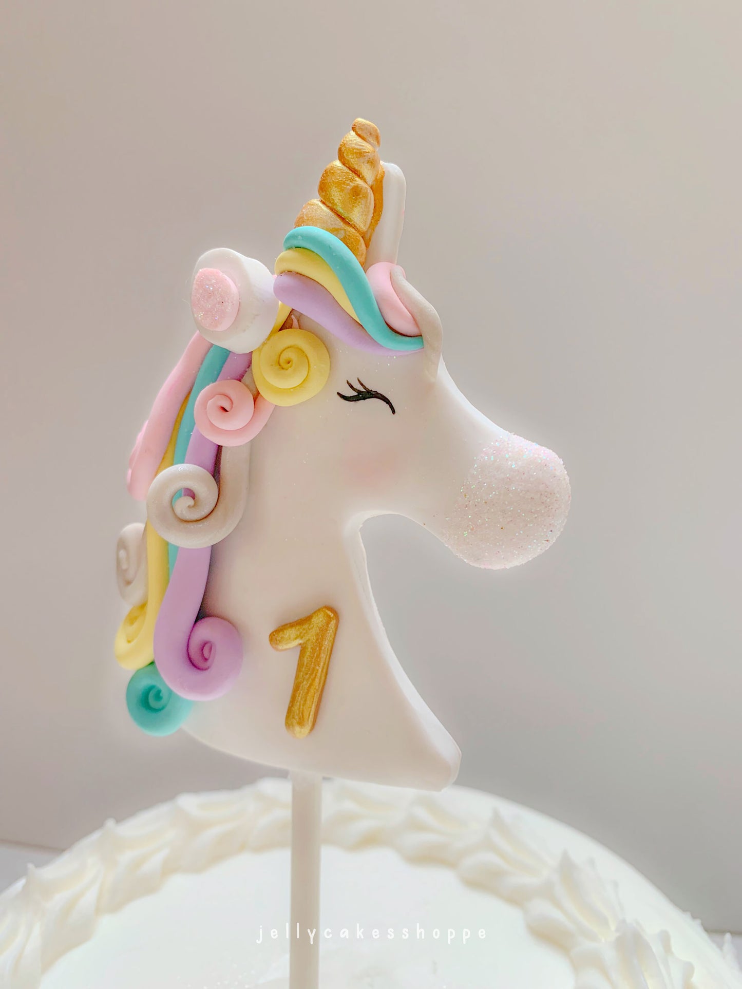 Rainbow Unicorn Cake Topper
