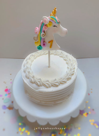 Rainbow Unicorn Cake Topper