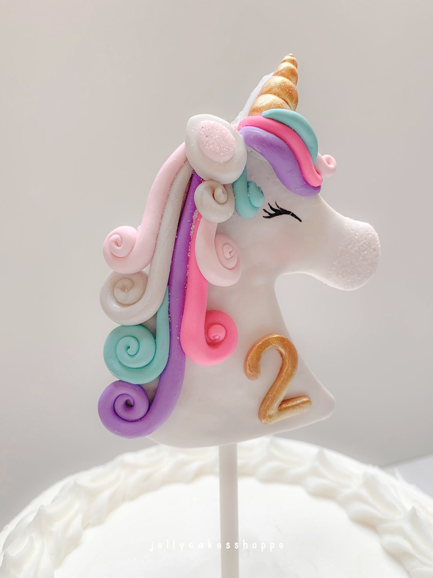 Rainbow Unicorn Cake Topper